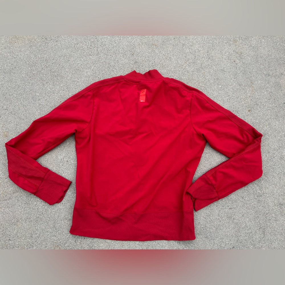 Red Nike Zip-Up Jacket Women Size Small - Picture 8 of 9